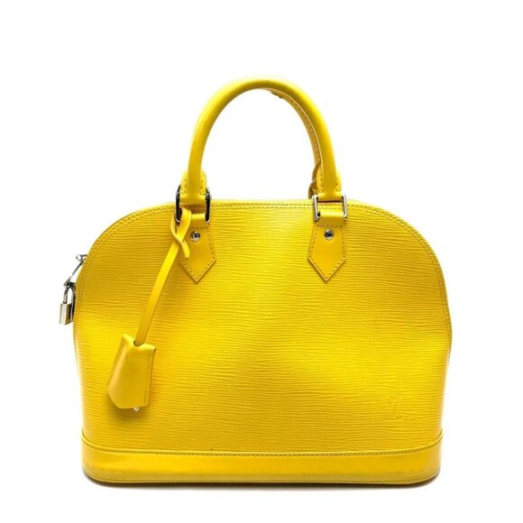 LOUIS VUITTON M40619 Epi AlmaPM Tote Bag Hand Bag Epi Leather yellow - Picture 1 of 13
